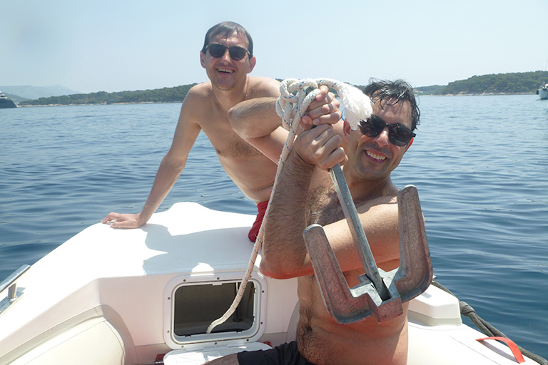 Team navigating Adriatic waters in Sea Adventure Challenge