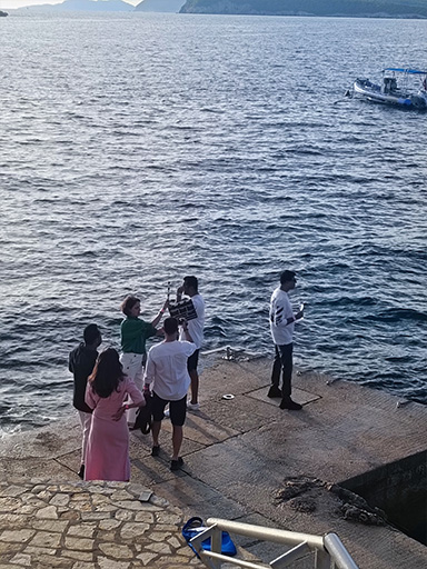 Corporate group acting in Zadar Create a Movie challenge