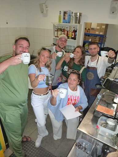 Employees taking creative photos in Zadar Challenge activity